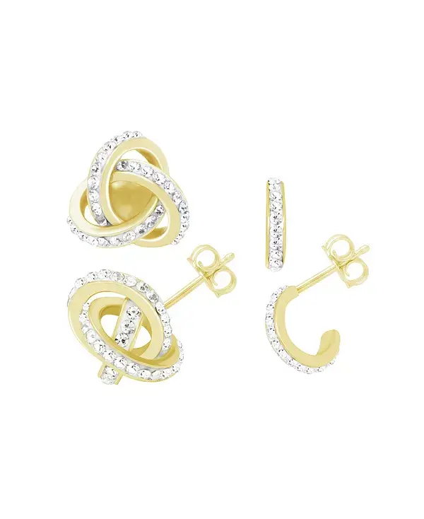 Серьги-Кольца с застежкой-молнией "Loveknot" из прозрачного хрусталя и кольцами в серебряной или золотой оправе Essentials, gold
Серьги-Кольца с застежкой-молнией "Loveknot" из прозрачного хрусталя и кольцами в серебряной или золотой оправе Essentials, gold