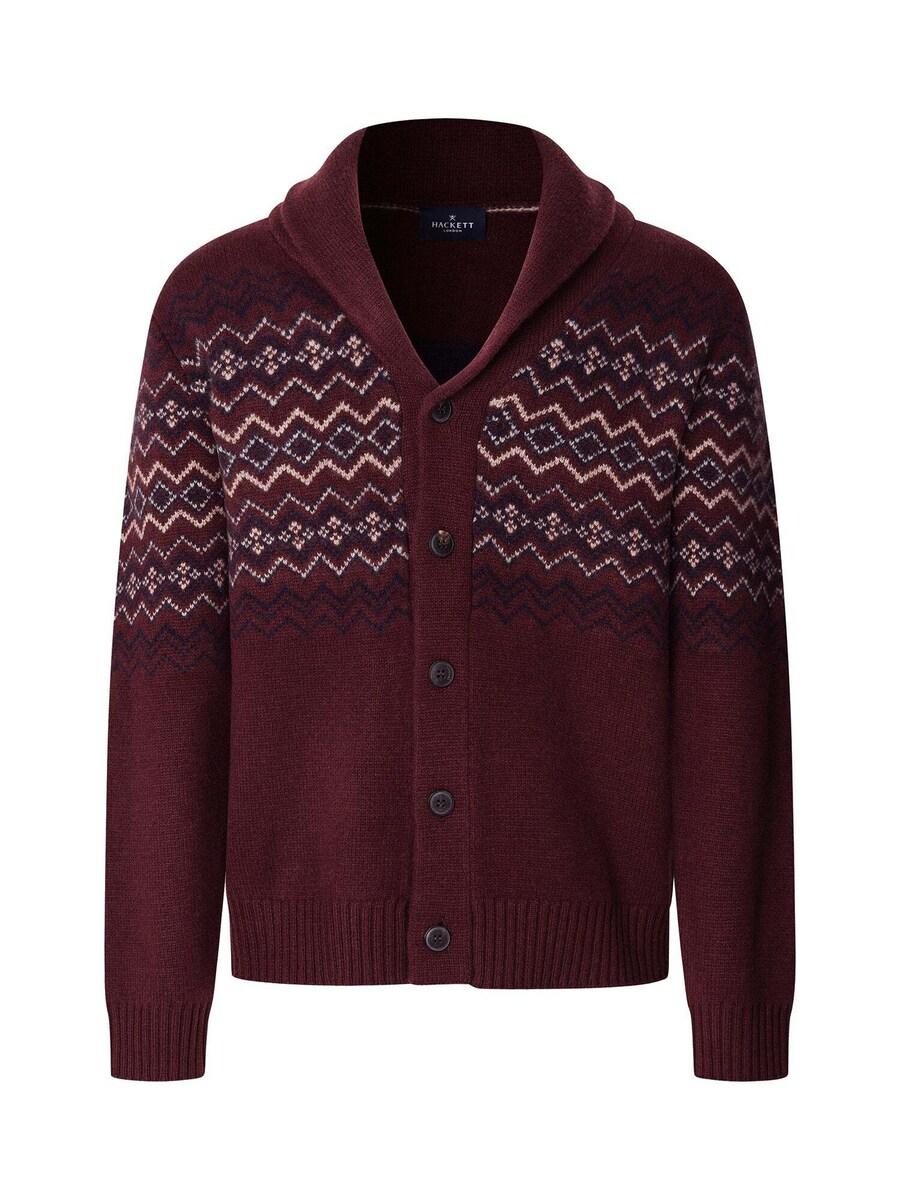 Вязаный кардиган Hackett London Fairisle, Burgundy
Вязаный кардиган Hackett London Fairisle, Burgundy