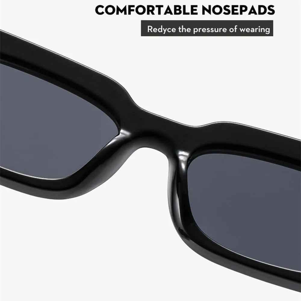 Маленькие прямоугольные солнцезащитные очки для мужчин и женщин, с широкими дужками, дорожные солнцезащитные очки, винтажные, ретро, UV400 TVTBBVV, Black
Маленькие прямоугольные солнцезащитные очки для мужчин и женщин, с широкими дужками, дорожные солнцезащитные очки, винтажные, ретро, UV400 TVTBBVV, Black