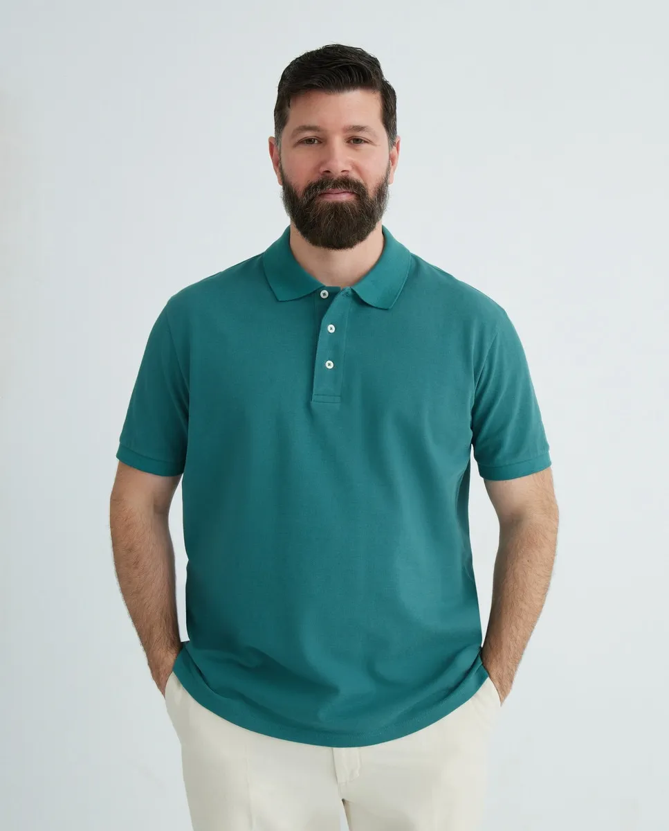 Мужская рубашка поло, большие размеры, короткие рукава, однотонная Emidio Tucci, зеленый
Мужская рубашка поло, большие размеры, короткие рукава, однотонная Emidio Tucci, зеленый