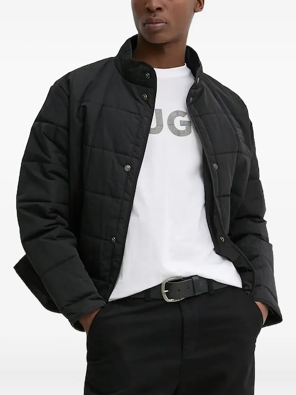 Стеганая куртка с логотипом-аппликацией HUGO, черный
Стеганая куртка с логотипом-аппликацией HUGO, черный