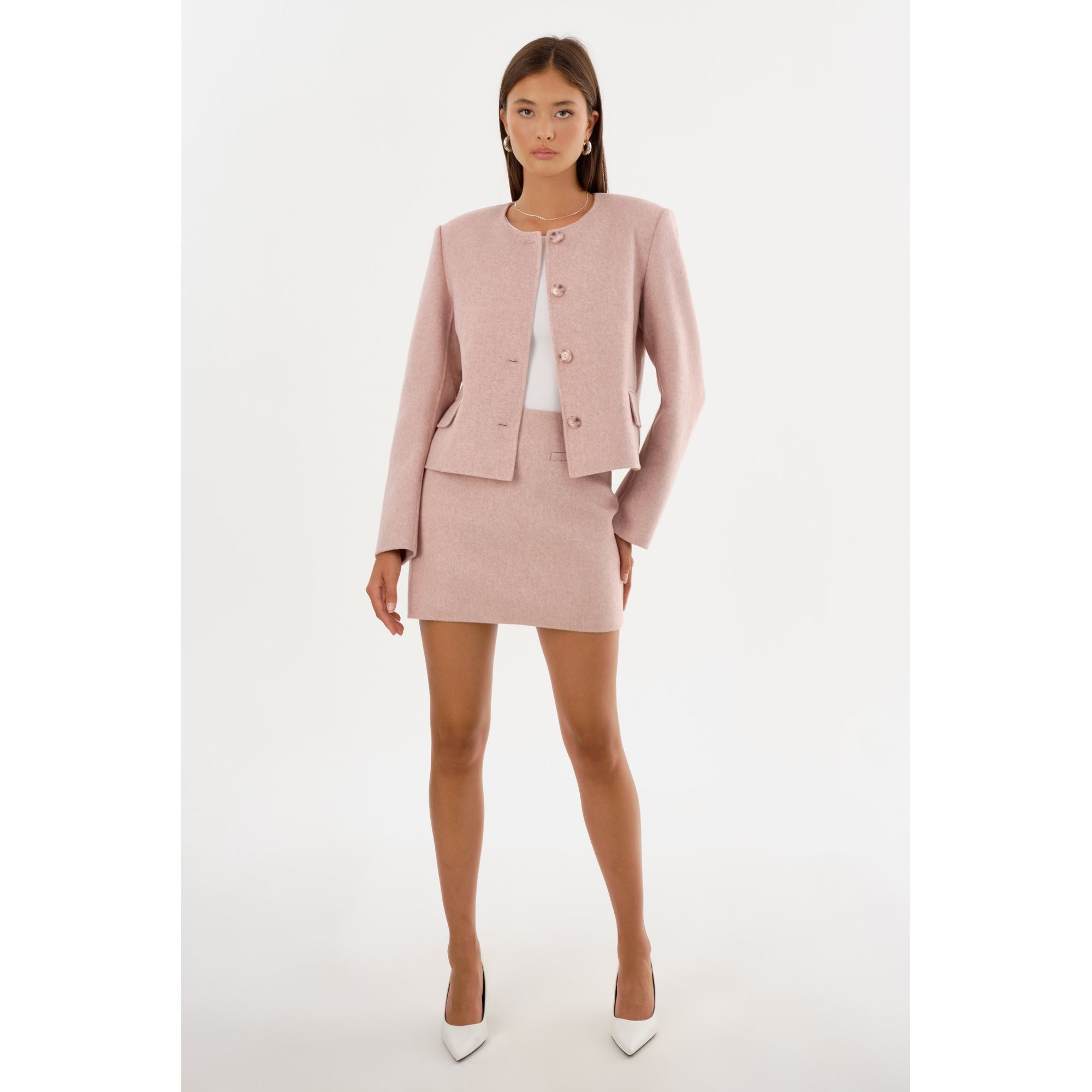 Кандела | Мини-юбка из двойной шерсти Lamarque, розовый
Кандела | Мини-юбка из двойной шерсти Lamarque, розовый