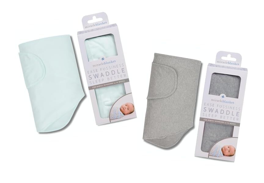 Пеленальное одеяло Miracle Blanket — Одеяло Newborn Essential Baby — Мягкий спальный мешок, идеально подходящий для новорожденных и младенцев (мятный и однотонный вересковый серый)
Пеленальное одеяло Miracle Blanket — Одеяло Newborn Essential Baby — Мягкий спальный мешок, идеально подходящий для новорожденных и младенцев (мятный и однотонный вересковый серый)