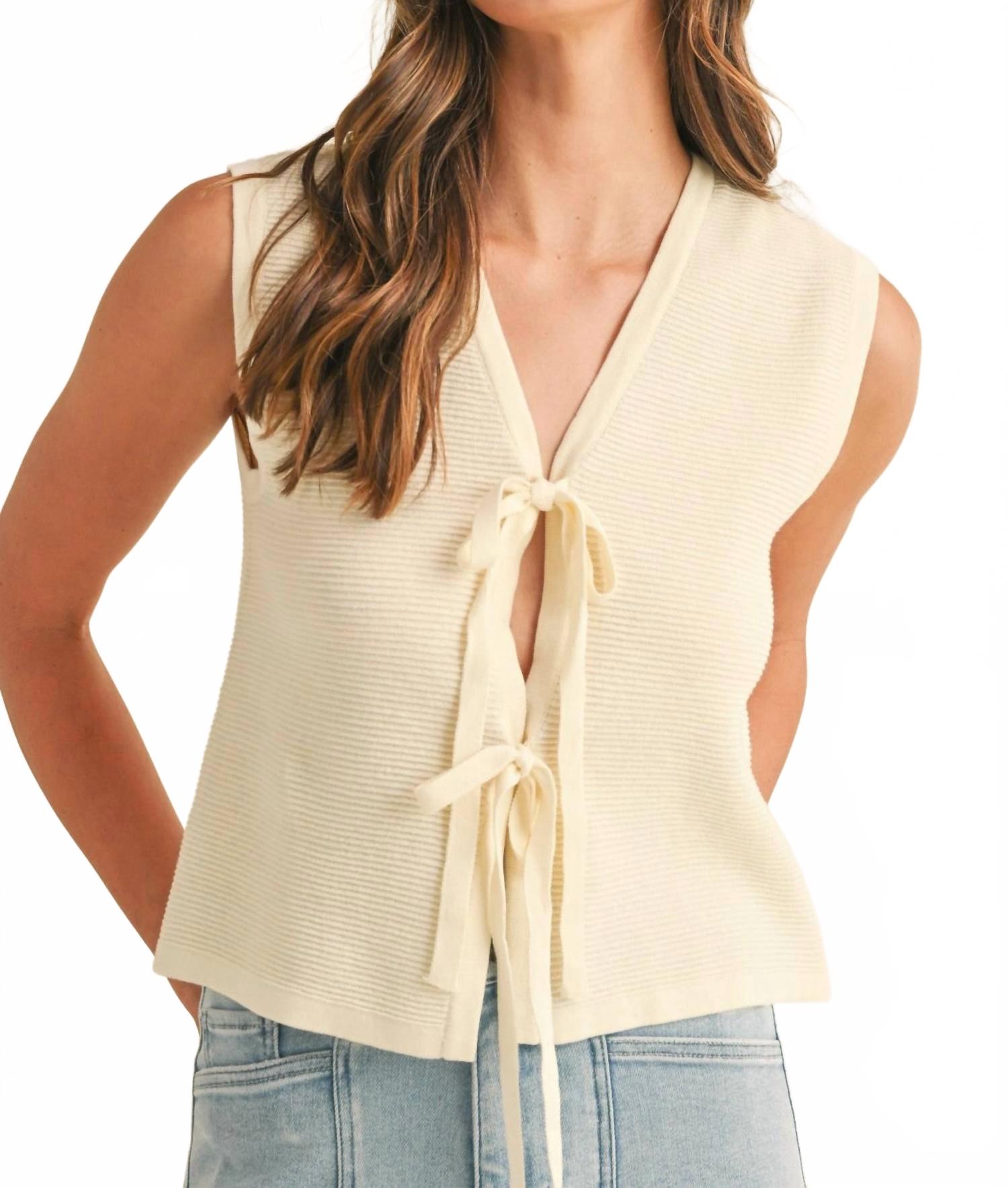 Бежевый вязаный жилет Driftwood AnnieWear
Бежевый вязаный жилет Driftwood AnnieWear