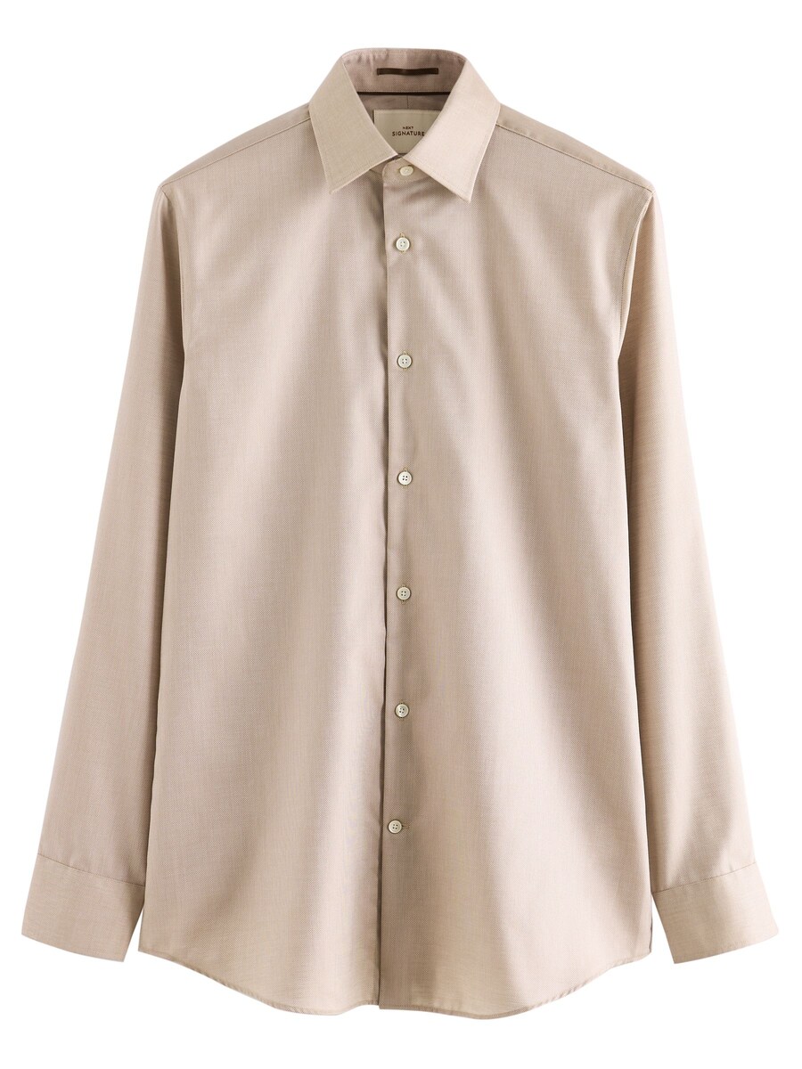 Рубашка обычного кроя на пуговицах Next, светло-коричневый 
Рубашка обычного кроя на пуговицах Next, светло-коричневый