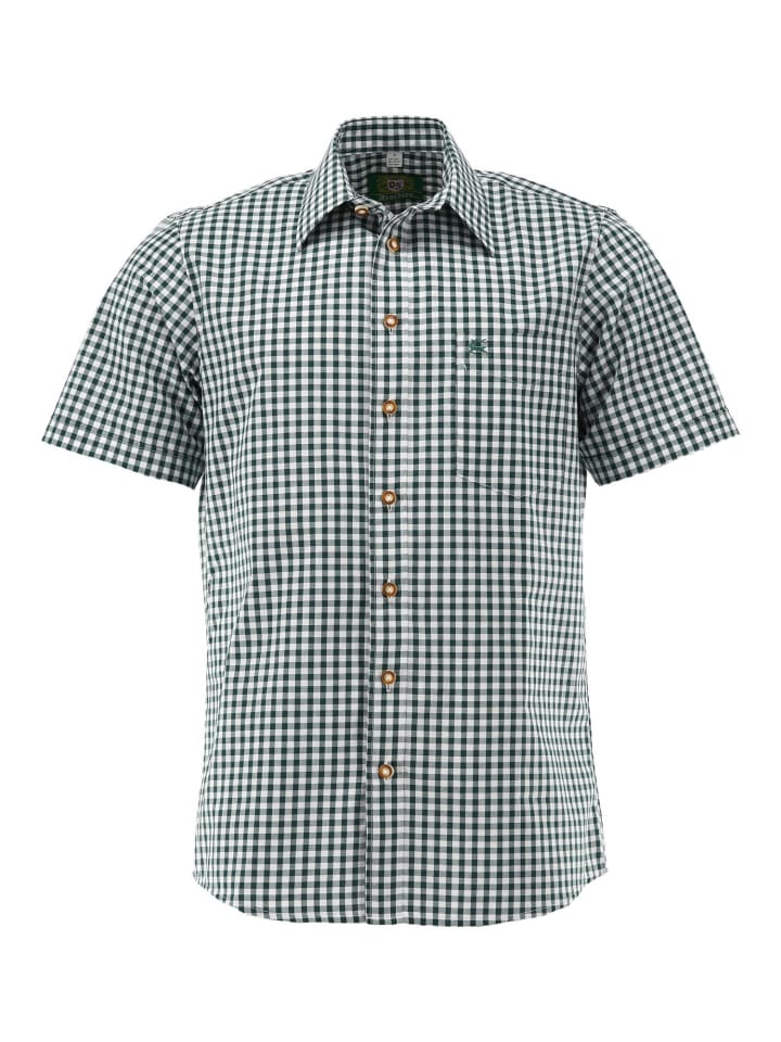 Традиционная рубашка Зихул темно-зеленого цвета OS-Trachten
Традиционная рубашка Зихул темно-зеленого цвета OS-Trachten