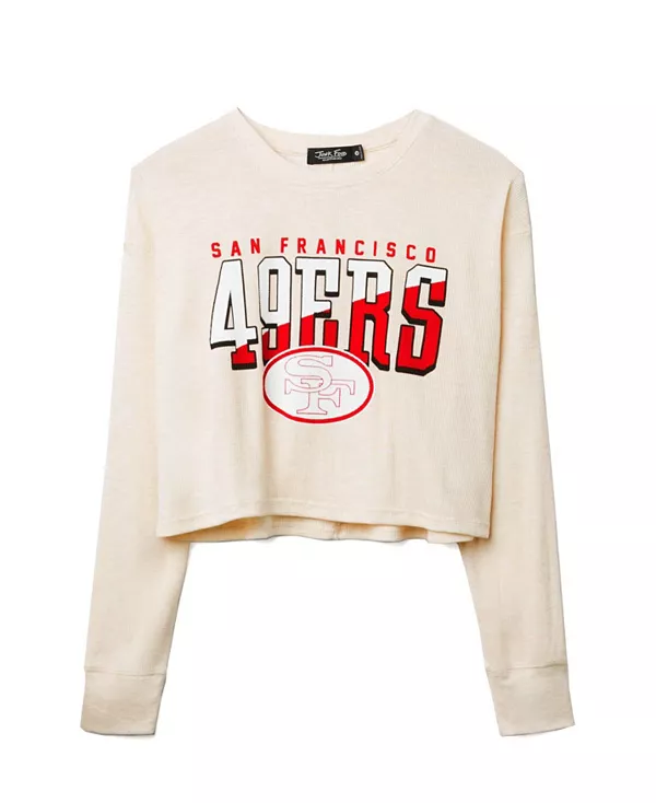 Женская термофутболка NFL San Francisco 49ers с укороченным кроем Junk Food Clothing, бежевый
Женская термофутболка NFL San Francisco 49ers с укороченным кроем Junk Food Clothing, бежевый