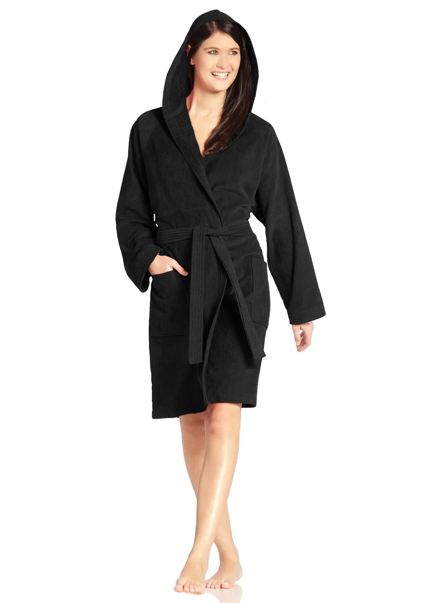 Халат унисекс Vossen "Техас" (1 шт.), женский и мужской, черный 
Халат унисекс Vossen "Техас" (1 шт.), женский и мужской, черный