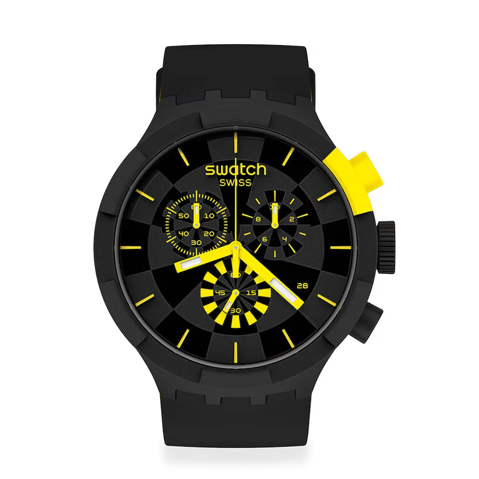 Желтые часы Checkpoint с черным силиконовым ремешком Swatch, черный
Желтые часы Checkpoint с черным силиконовым ремешком Swatch, черный