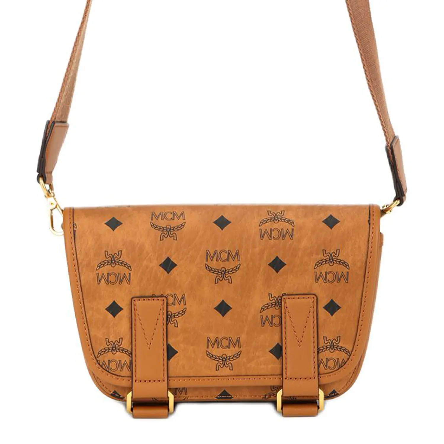 MCM Миниатюрный женский мессенджер из брендированного винила с кожаными деталями
MCM Миниатюрный женский мессенджер из брендированного винила с кожаными деталями