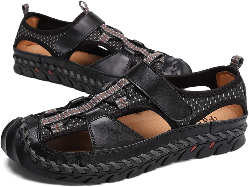 Мужские повседневные спортивные кожаные пляжные сандалии рыбацкого типа, освежающие, прочные, мягкие, стильные тапочки Asifn, черный
Мужские повседневные спортивные кожаные пляжные сандалии рыбацкого типа, освежающие, прочные, мягкие, стильные тапочки Asifn, черный