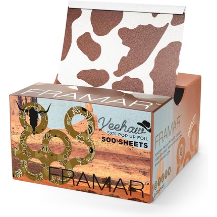 Фольга для волос с тиснением под корову для мелирования и окрашивания Framar
Фольга для волос с тиснением под корову для мелирования и окрашивания Framar