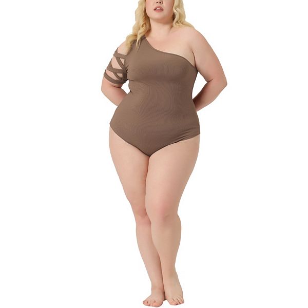 Боди с одним плечом и вырезом для женщин plus size Agnes Orinda, Brown
Боди с одним плечом и вырезом для женщин plus size Agnes Orinda, Brown