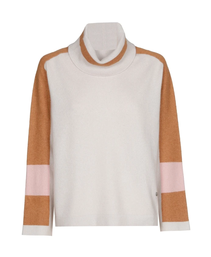 Свитер из шерсти и кашемира с цветовыми блоками Marie Mãro, бежевый
Свитер из шерсти и кашемира с цветовыми блоками Marie Mãro, бежевый