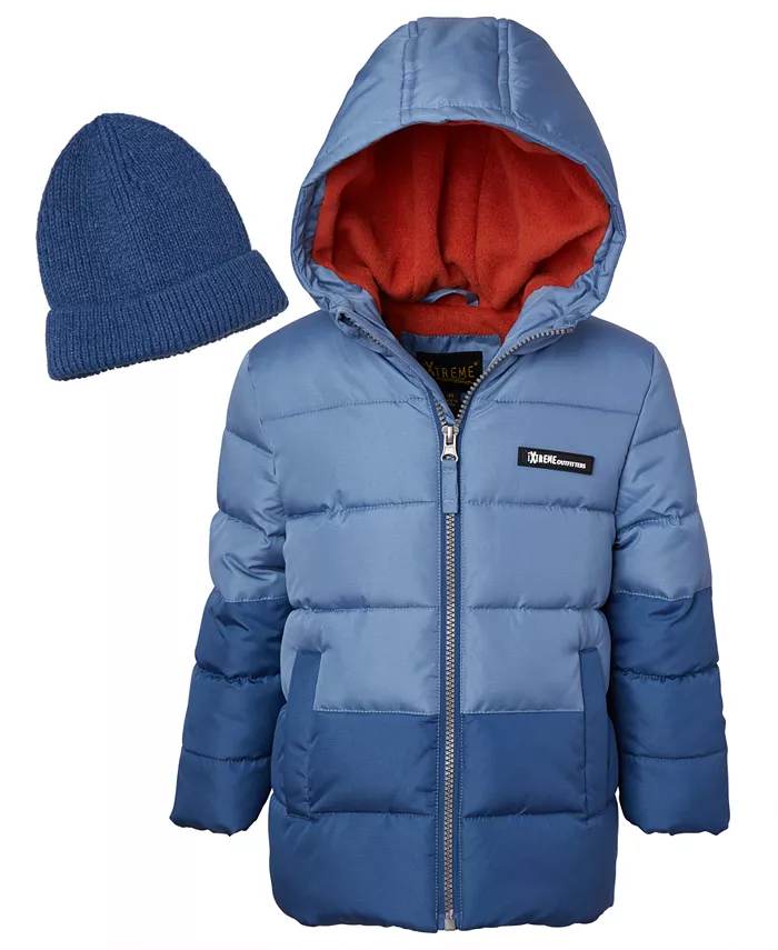 Куртка-пуховик из рипстопа с цветными блоками и шапочкой для малышей и мальчиков Ixtreme, синий
Куртка-пуховик из рипстопа с цветными блоками и шапочкой для малышей и мальчиков Ixtreme, синий