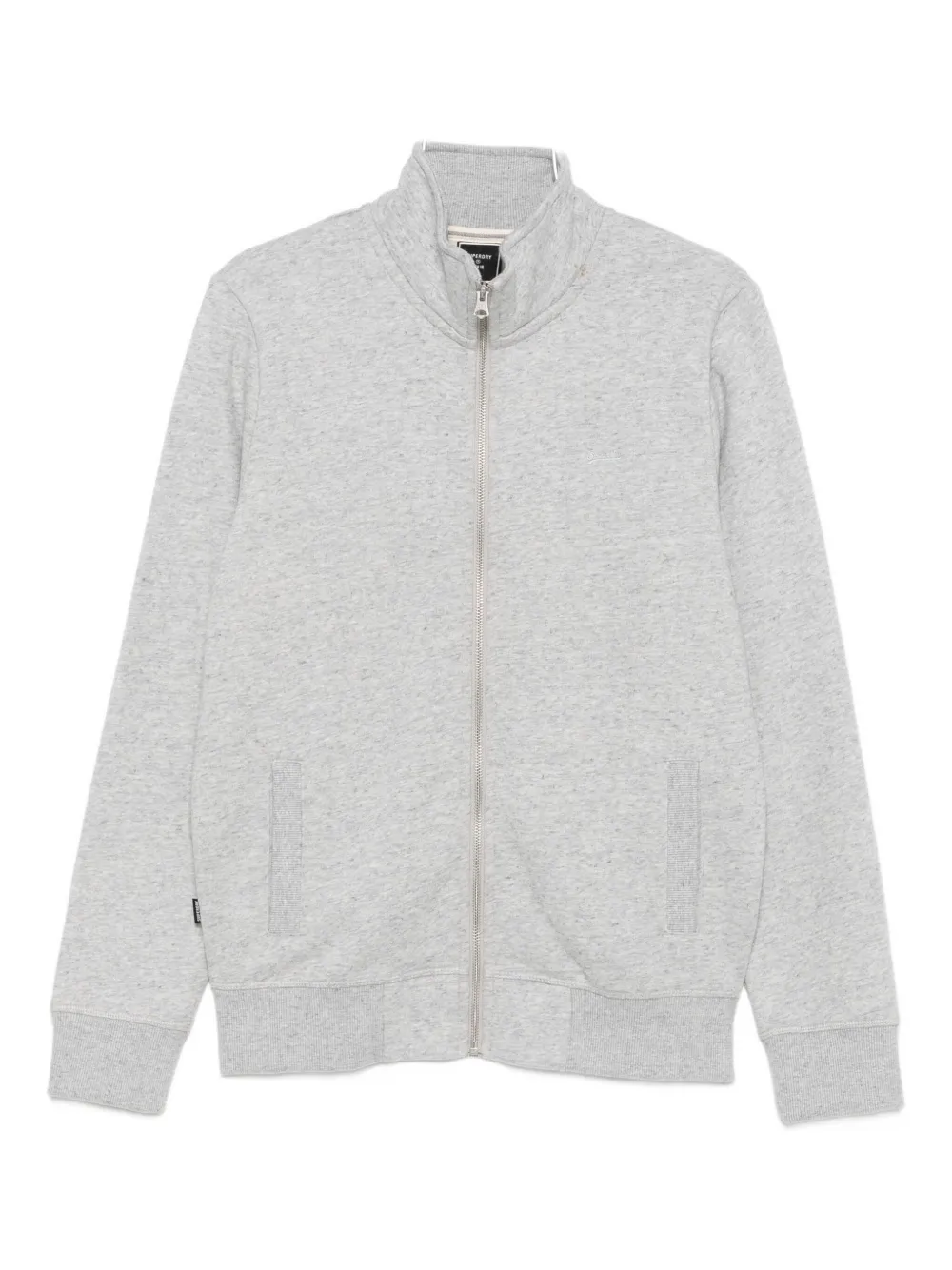 Свитшот на молнии с эффектом меланжа Superdry, серый 
Свитшот на молнии с эффектом меланжа Superdry, серый