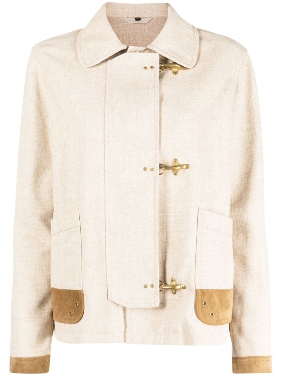 Fay жакет с контрастной отделкой, нейтральный цвет
Fay жакет с контрастной отделкой, нейтральный цвет