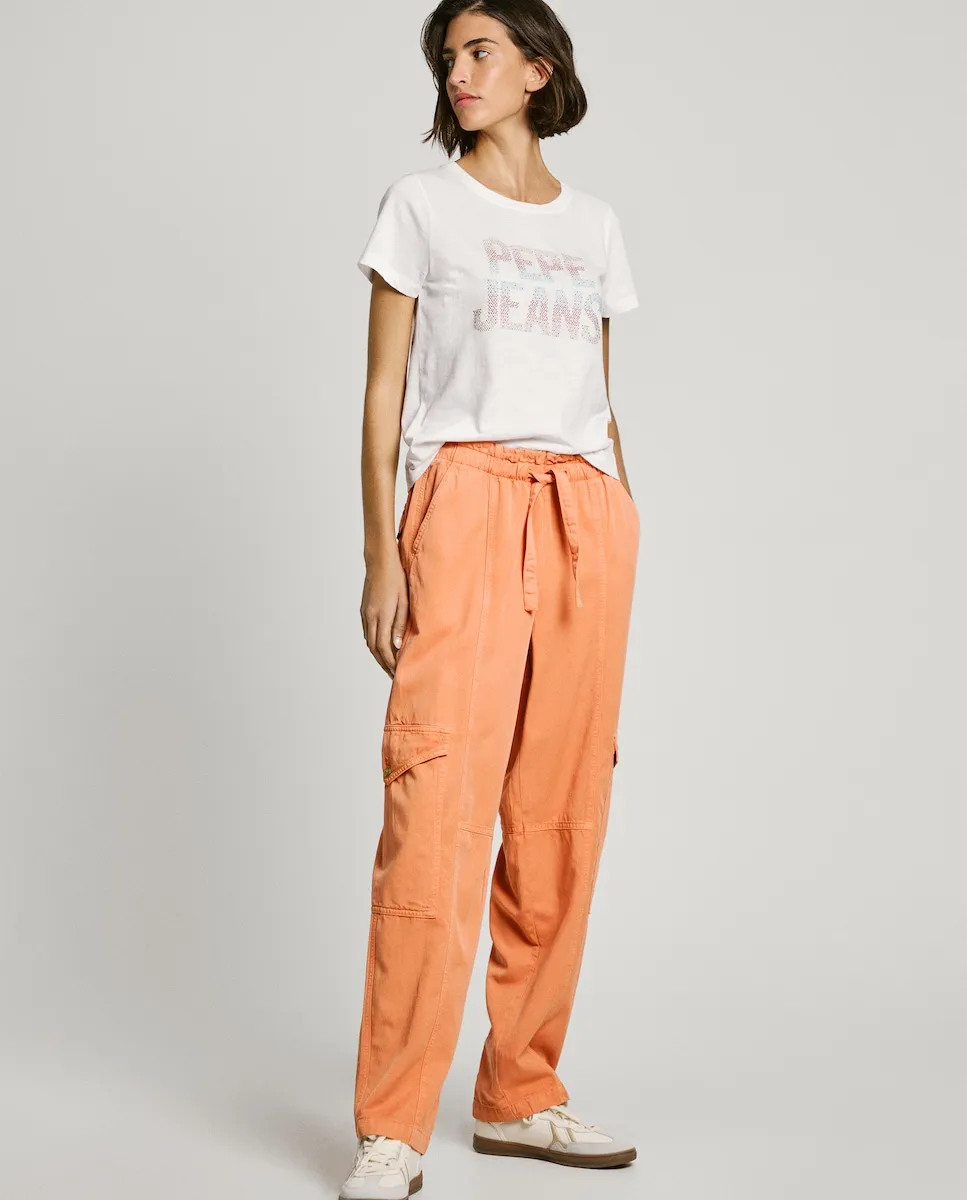 Женские прямые брюки с карманами-карго и талией с заниженной талией Pepe Jeans, оранжевый
Женские прямые брюки с карманами-карго и талией с заниженной талией Pepe Jeans, оранжевый