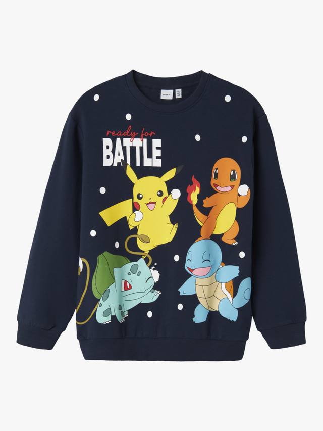 Детская хлопковая толстовка Pokémon с круглым вырезом NAME IT, Navy Blazer
Детская хлопковая толстовка Pokémon с круглым вырезом NAME IT, Navy Blazer