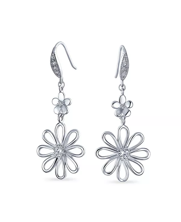 Серьги-Подвески в форме цветка с цветочным декором, канареечно-желтым кубическим цирконием, французская проволока, латунь с родиевым покрытием Bling Jewelry, clear
Серьги-Подвески в форме цветка с цветочным декором, канареечно-желтым кубическим цирконием, французская проволока, латунь с родиевым покрытием Bling Jewelry, clear