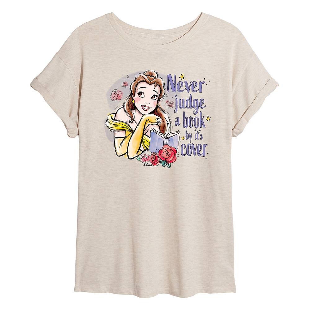 Струящаяся футболка Disney Princess Belle Juniors Never Judge A Book, бежевый
Струящаяся футболка Disney Princess Belle Juniors Never Judge A Book, бежевый