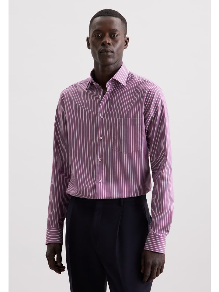 Деловая рубашка, стандартного размера, фиолетового цвета Seidensticker
Деловая рубашка, стандартного размера, фиолетового цвета Seidensticker