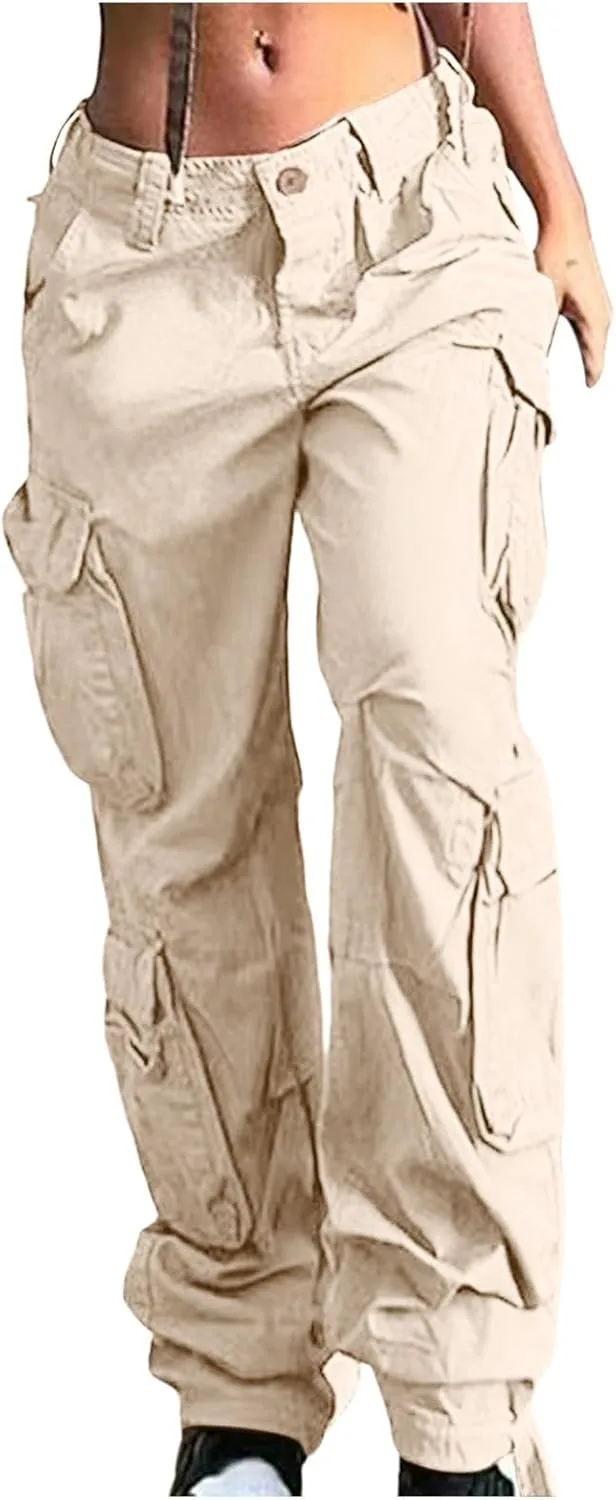 Женские джинсы-карго с высокой талией, прямые, широкие
Женские джинсы-карго с высокой талией, прямые, широкие