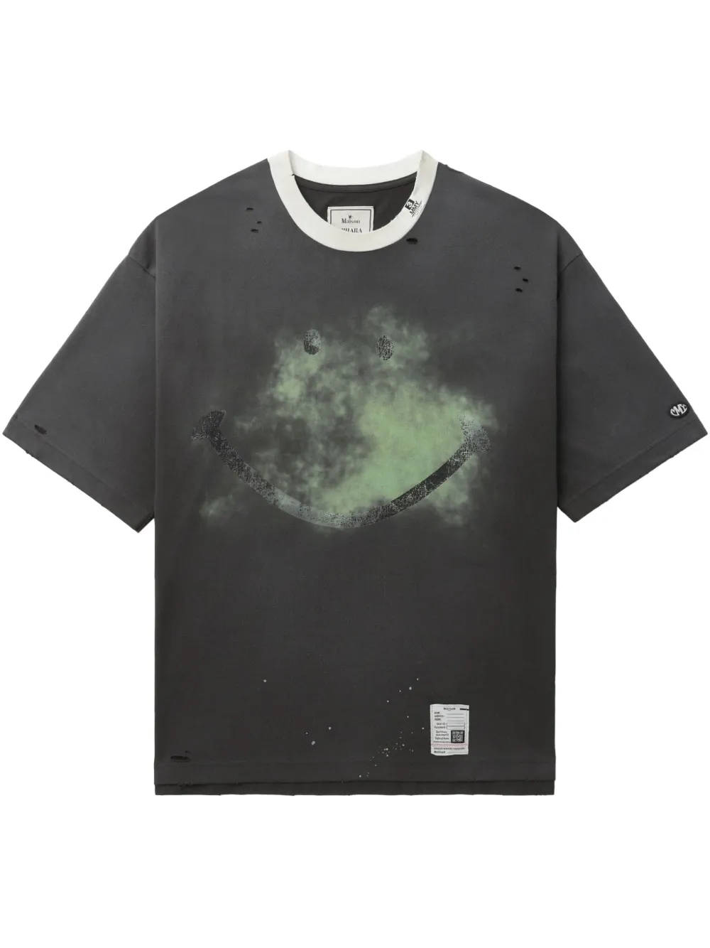 Футболка с эффектом потертости Maison Mihara Yasuhiro, черный
Футболка с эффектом потертости Maison Mihara Yasuhiro, черный