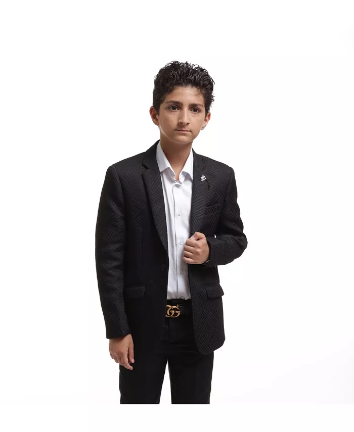Мальчиковый черный спортивный пиджак Slim Fit Elie Balleh
Мальчиковый черный спортивный пиджак Slim Fit Elie Balleh