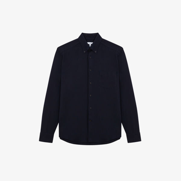 Рубашка Greenwich на пуговицах из хлопкового оксфорда Reiss, темно-синий
Рубашка Greenwich на пуговицах из хлопкового оксфорда Reiss, темно-синий