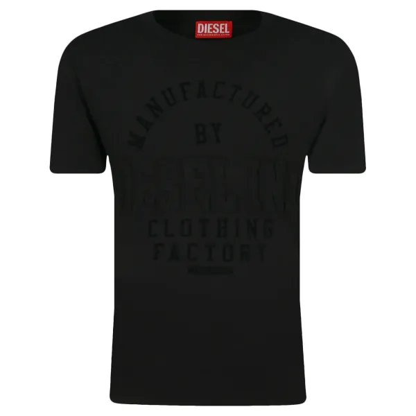 Футболка стандартного кроя Diesel, черный 
Футболка стандартного кроя Diesel, черный