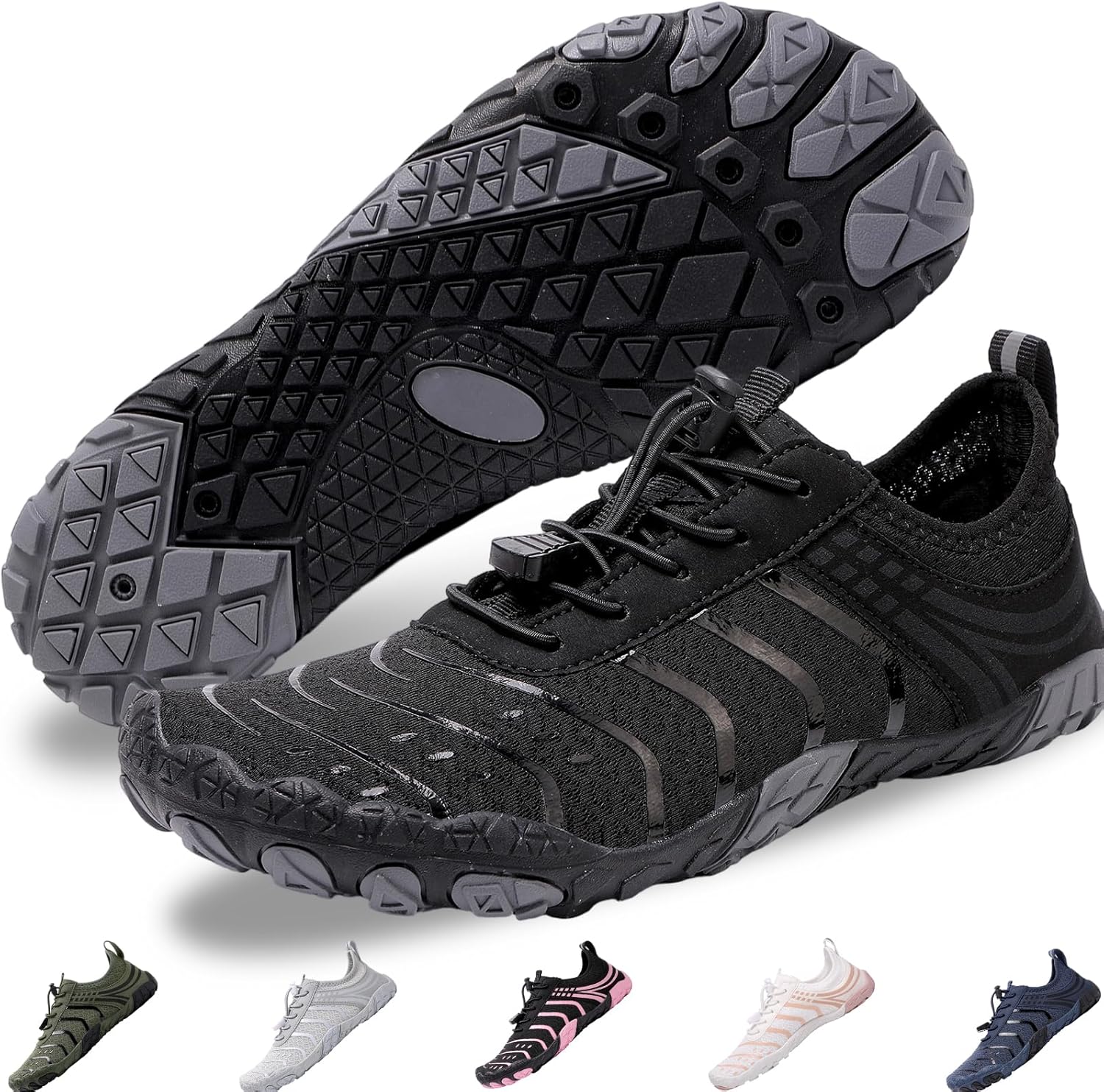 Кроссовки для походов для женщин и мужчин - быстро сохнущие, с широкой носочной частью, для пляжа, плавания, спортивные кроссовки Ieirye, черный
Кроссовки для походов для женщин и мужчин - быстро сохнущие, с широкой носочной частью, для пляжа, плавания, спортивные кроссовки Ieirye, черный