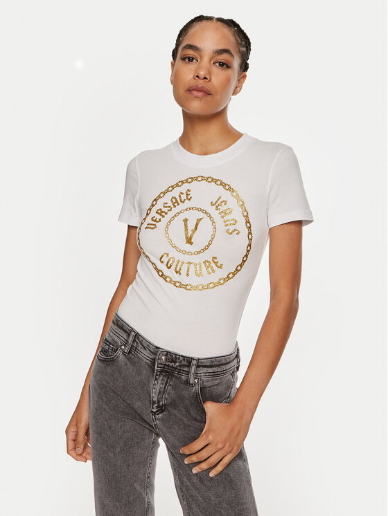 Футболка slim fit 77HAHT02 CJ03T Versace Jeans Couture, белый
Футболка slim fit 77HAHT02 CJ03T Versace Jeans Couture, белый