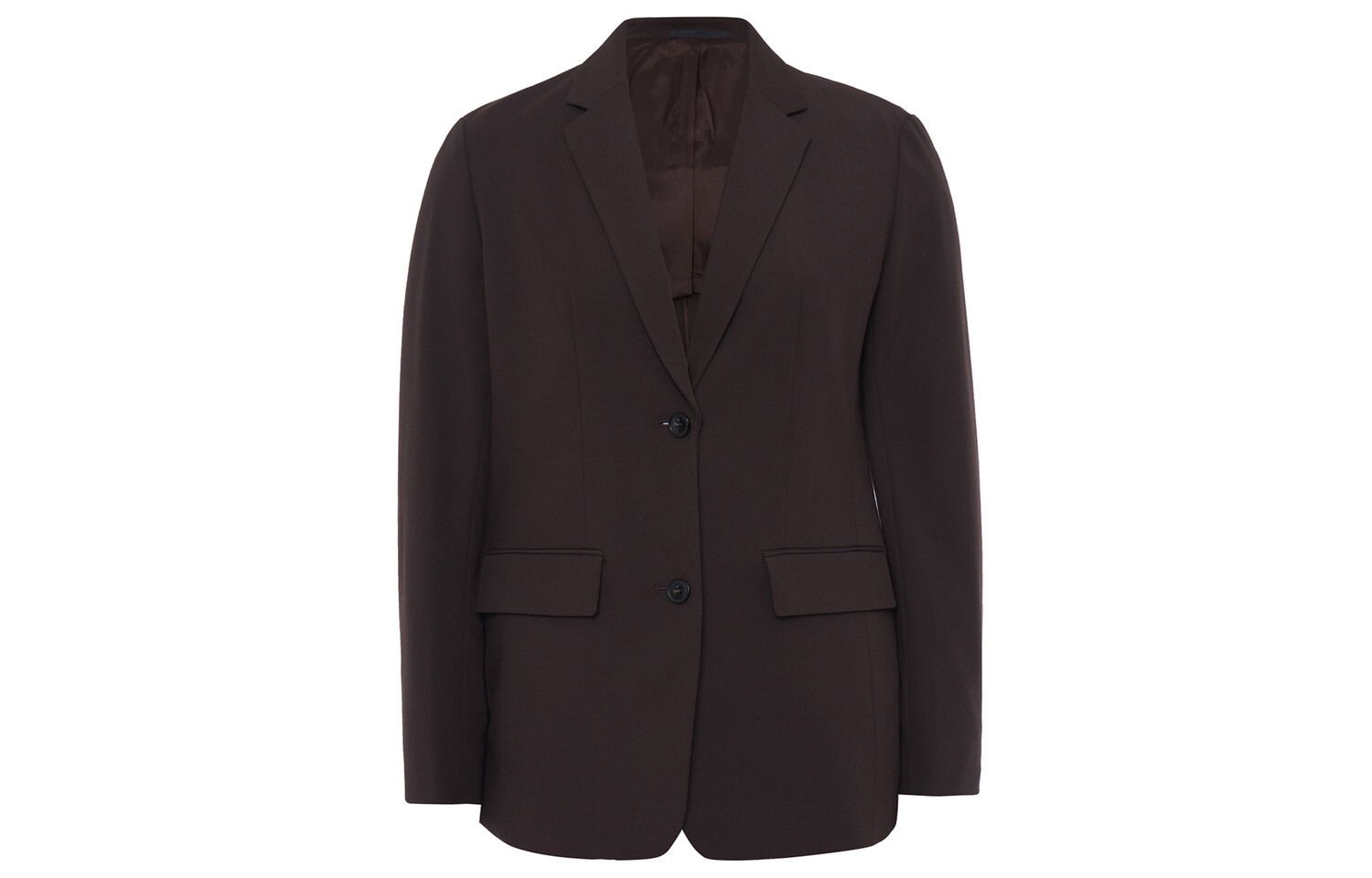 Деловой костюм женский темно-коричневый Uniqlo
Деловой костюм женский темно-коричневый Uniqlo