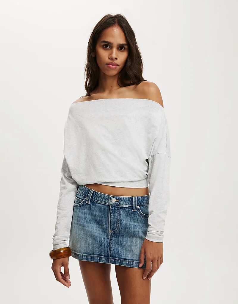 Cotton On Peyton с длинными рукавами и открытыми плечами, серый цвет
Cotton On Peyton с длинными рукавами и открытыми плечами, серый цвет