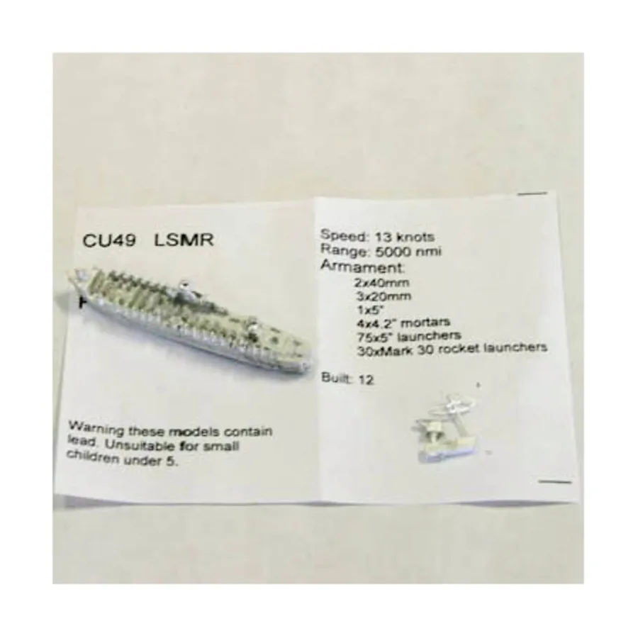 ЛСМР, Figurehead Ships - WWII Coastal Forces - United States (1:1250) (Noble Miniatures)
ЛСМР, Figurehead Ships - WWII Coastal Forces - United States (1:1250) (Noble Miniatures)