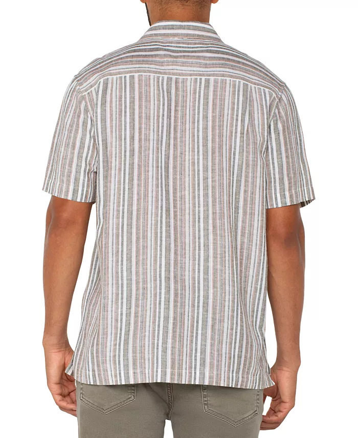 Мужская рубашка с коротким рукавом в полоску, свободного кроя, на пуговицах Liverpool Los Angeles, мультиколор
Мужская рубашка с коротким рукавом в полоску, свободного кроя, на пуговицах Liverpool Los Angeles, мультиколор