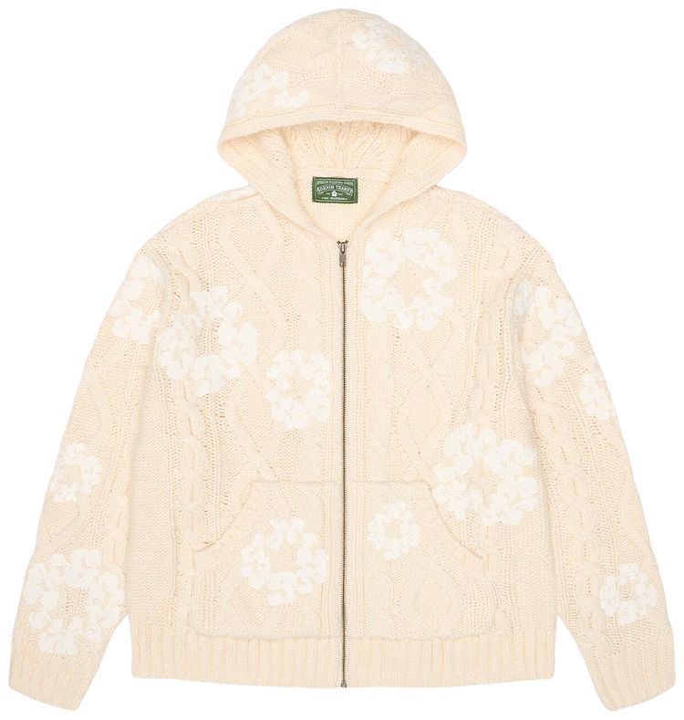 Джинсовый свитер с хлопковым венком и застежкой-молнией в стиле рыбацкой рубашки Denim Tears, коричневый
Джинсовый свитер с хлопковым венком и застежкой-молнией в стиле рыбацкой рубашки Denim Tears, коричневый