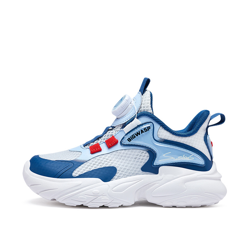 Низкие детские кроссовки для бега. Дети 3–7 лет. BIG WASP, белый/синий 
Низкие детские кроссовки для бега. Дети 3–7 лет. BIG WASP, белый/синий