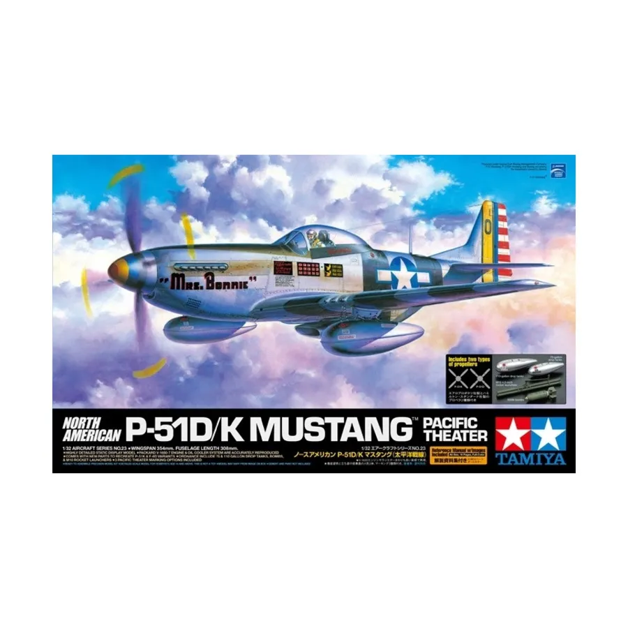 Североамериканский P-51D/K Mustang, Military Aircraft Models - 1/32 Scale
Североамериканский P-51D/K Mustang, Military Aircraft Models - 1/32 Scale