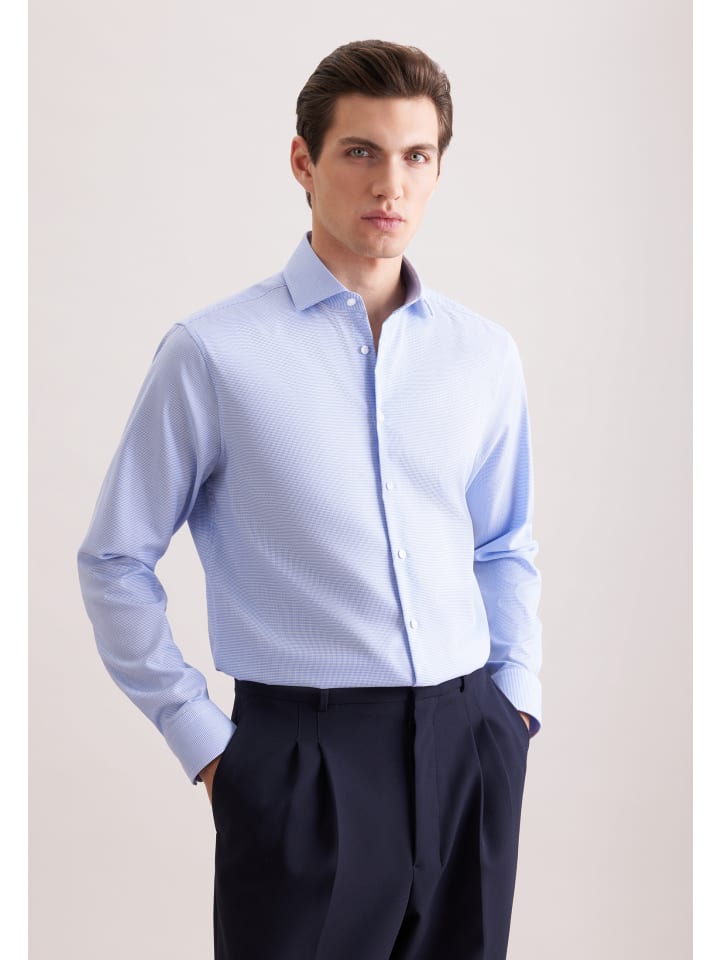 Seidensticker Деловая рубашка, стандартный размер, средне-синего цвета
Seidensticker Деловая рубашка, стандартный размер, средне-синего цвета