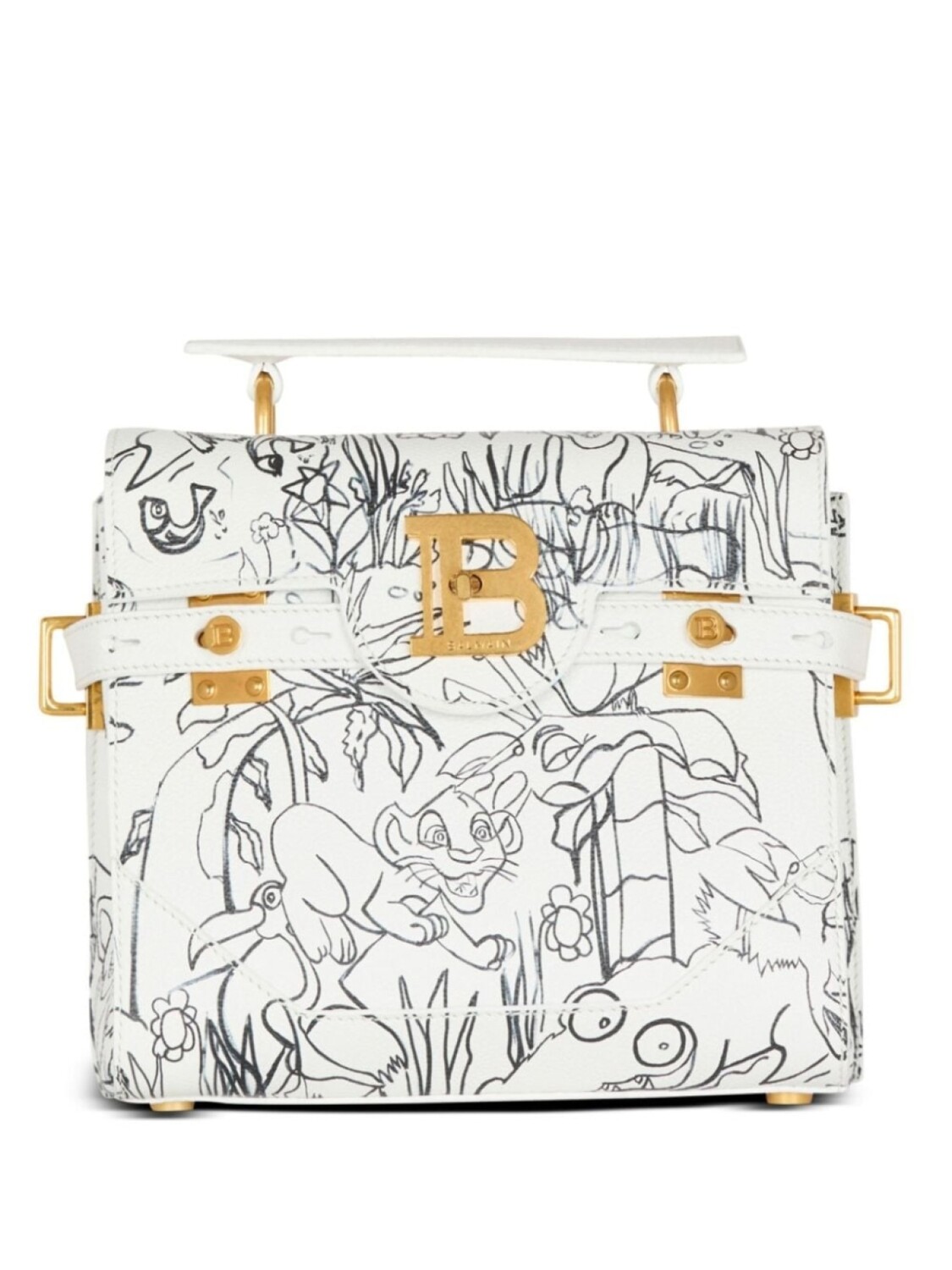 Balmain сумка B-Buzz с графичным принтом из коллаборации с Disney, белый
Balmain сумка B-Buzz с графичным принтом из коллаборации с Disney, белый