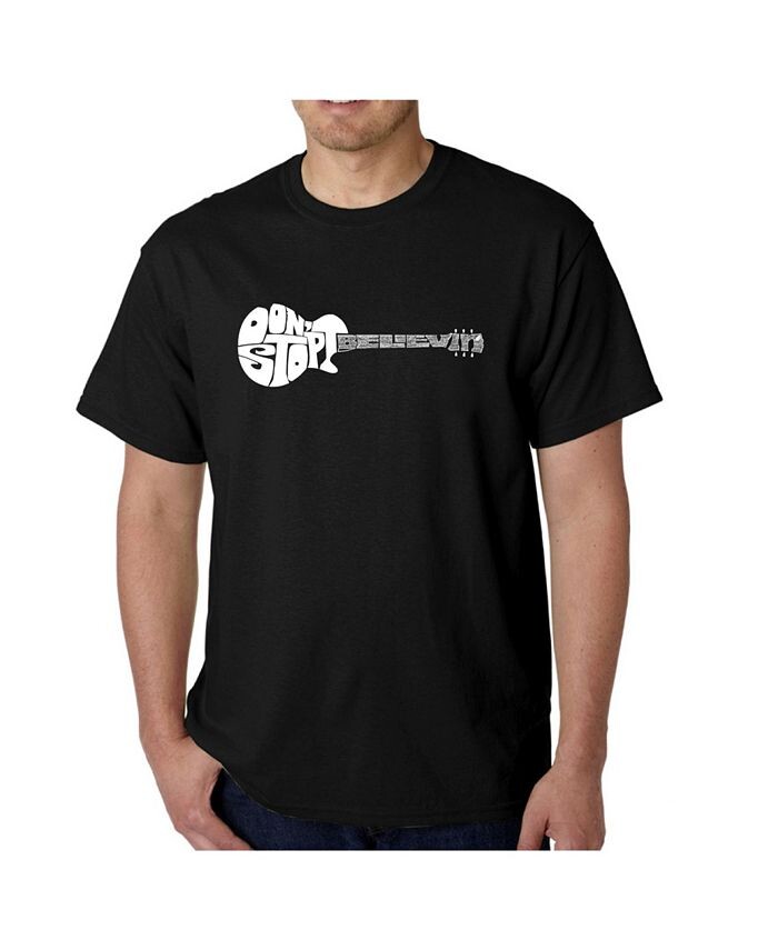 Мужская футболка с рисунком Word Art - Don't Stop Believin LA Pop Art, черный 
Мужская футболка с рисунком Word Art - Don't Stop Believin LA Pop Art, черный