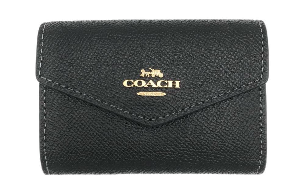 COACH Женский кожаный кошелек для карт черный
COACH Женский кожаный кошелек для карт черный