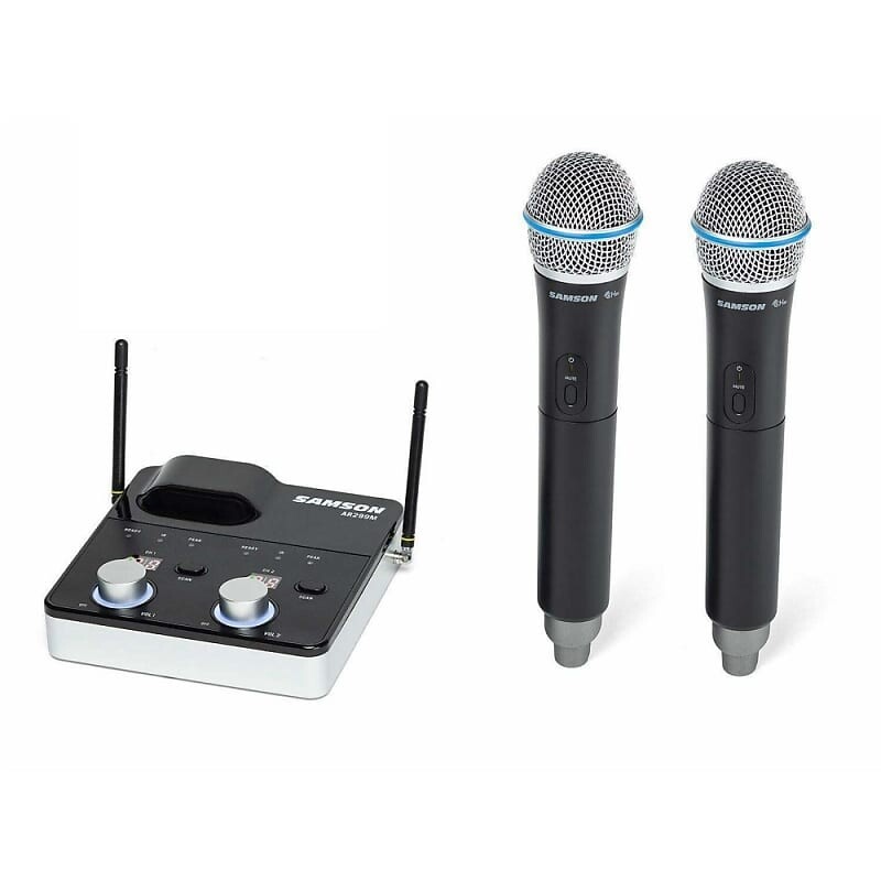 Микрофон Samson Concert 288m Dual-Channel Wireless Handheld Microphone System (D Band)
Микрофон Samson Concert 288m Dual-Channel Wireless Handheld Microphone System (D Band)