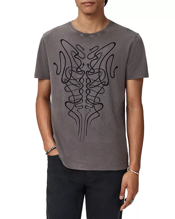 Изысканная футболка с коротким рукавом и круглым вырезом John Varvatos, серый
Изысканная футболка с коротким рукавом и круглым вырезом John Varvatos, серый