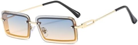 Винтажные модные солнцезащитные очки без оправы, прямоугольные, с градиентным переходом цвета, защита от УФ-излучения UV400, летние, для путешествий, для женщин MTZJH, C6
Винтажные модные солнцезащитные очки без оправы, прямоугольные, с градиентным переходом цвета, защита от УФ-излучения UV400, летние, для путешествий, для женщин MTZJH, C6