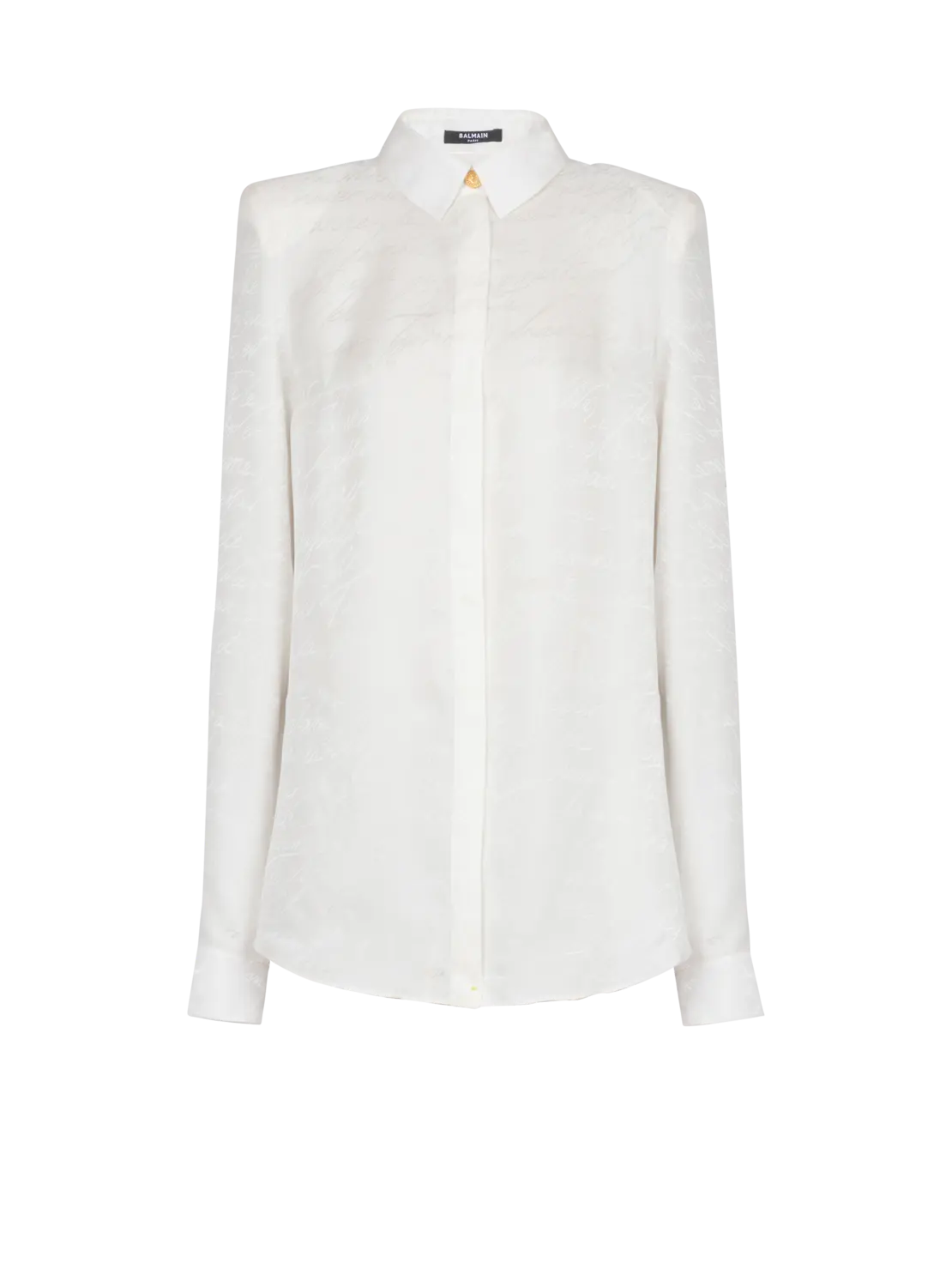 Хлопковая рубашка с вышивкой "любовное письмо" Balmain, белый
Хлопковая рубашка с вышивкой "любовное письмо" Balmain, белый