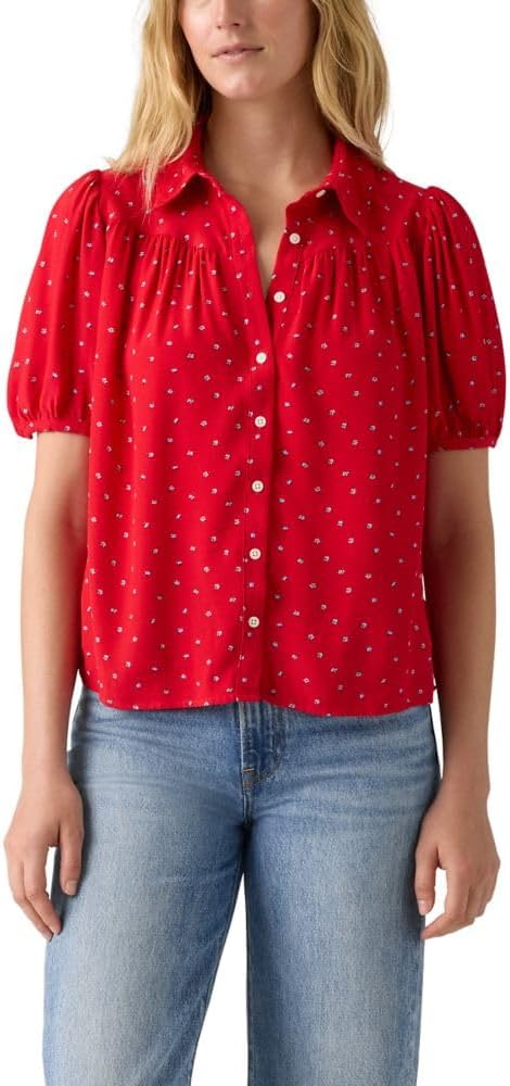 Женская узкая блузка Levi's Lea с коротким рукавом, (New) Cara Ditsy Floral True Red
Женская узкая блузка Levi's Lea с коротким рукавом, (New) Cara Ditsy Floral True Red