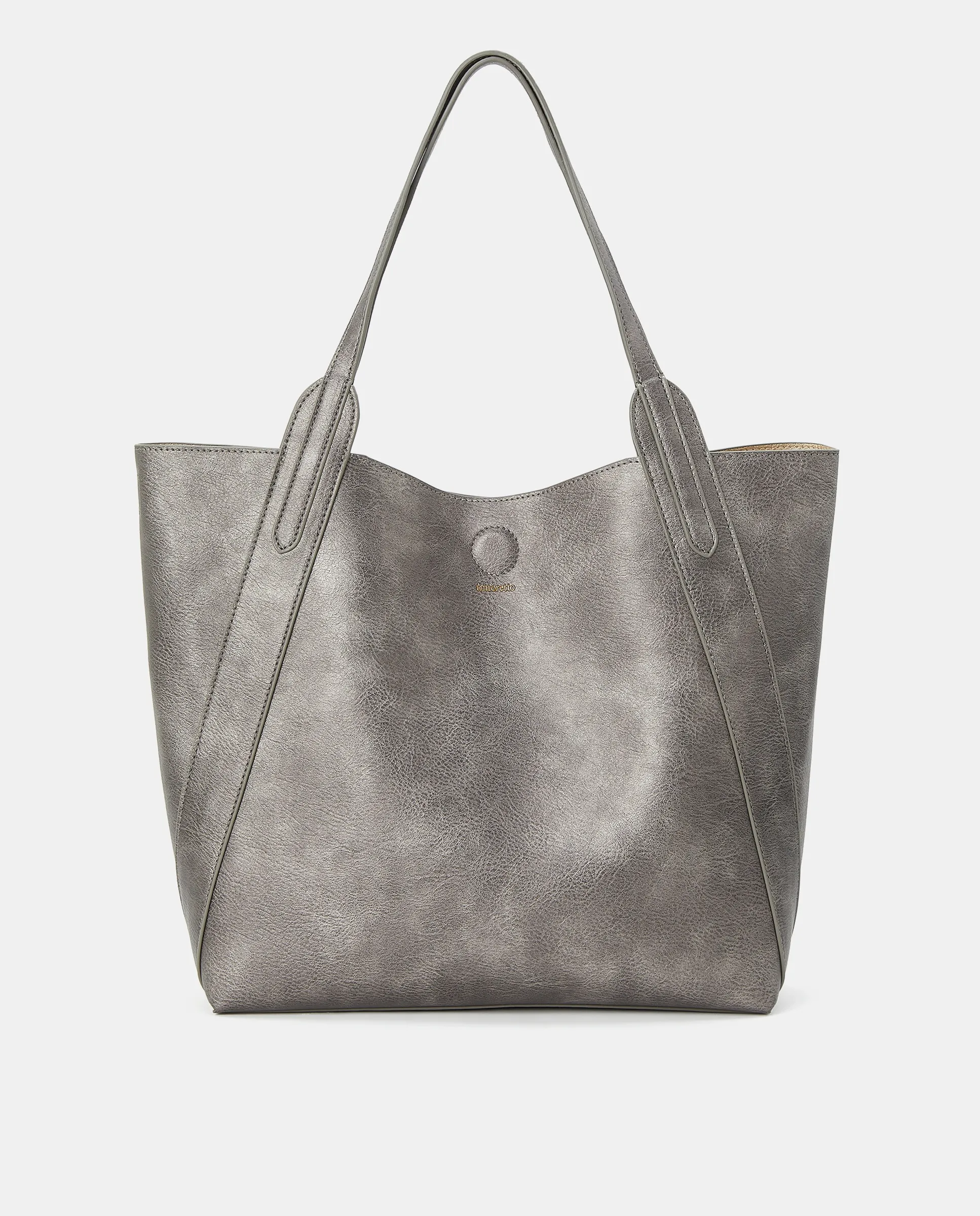 Сумка-шоппер с эффектом кожи Tintoretto, серебряный
Сумка-шоппер с эффектом кожи Tintoretto, серебряный